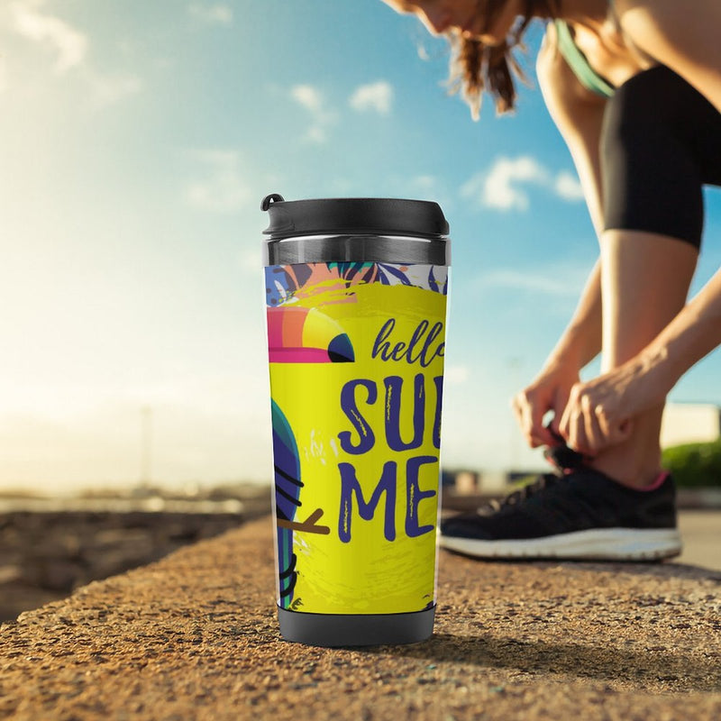 Stainless Steel Tumbler Sport Drink Bottle Travel Mug 380L T017