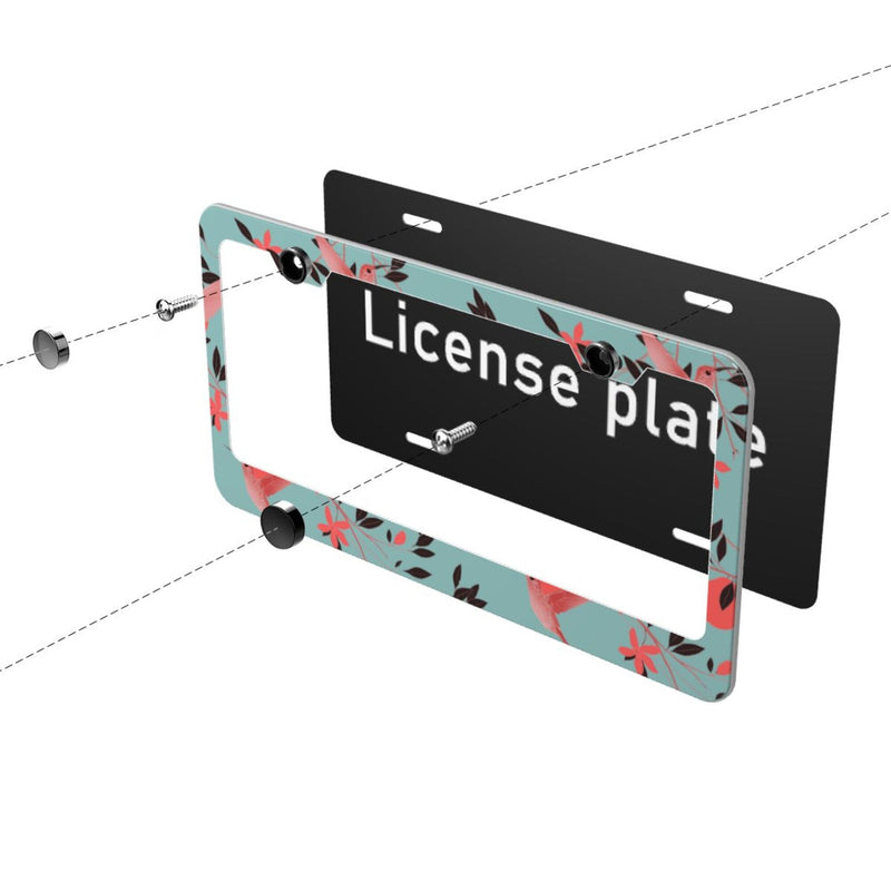 Personalise License Plate Frame for Men Women Car Universal Stainless Steel Accessories D039