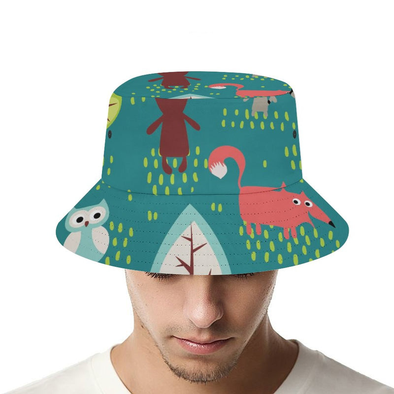 Bucket Hats Fisherman Sun Cap for Women Men H061