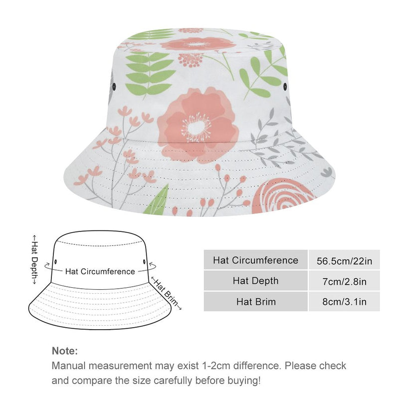 Bucket Hats Fisherman Sun Cap for Women Men H068