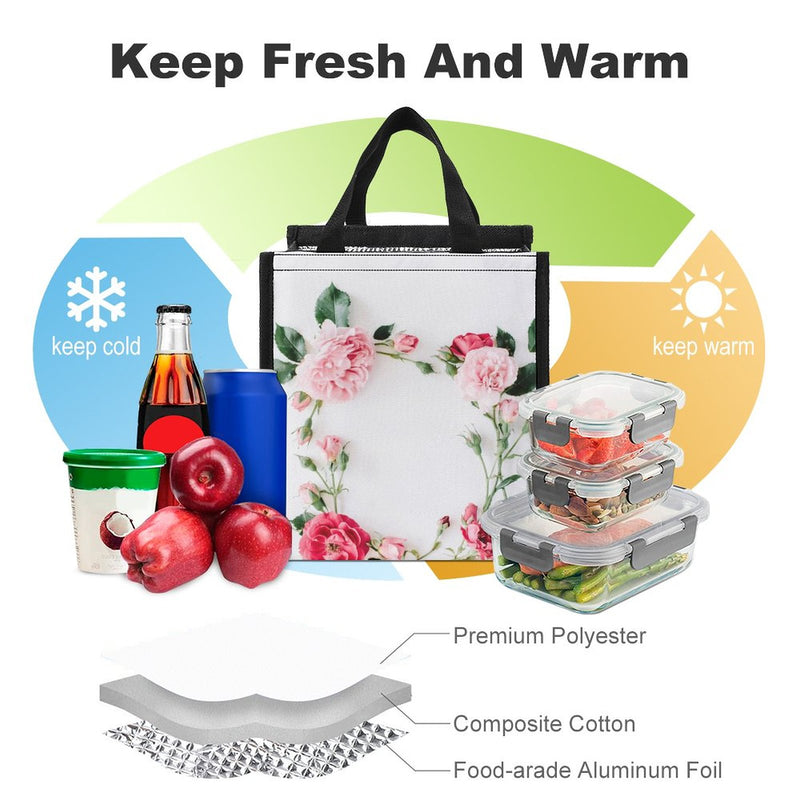 Lunch Bag for Men Women Portable Handbag for Work Picnic L048