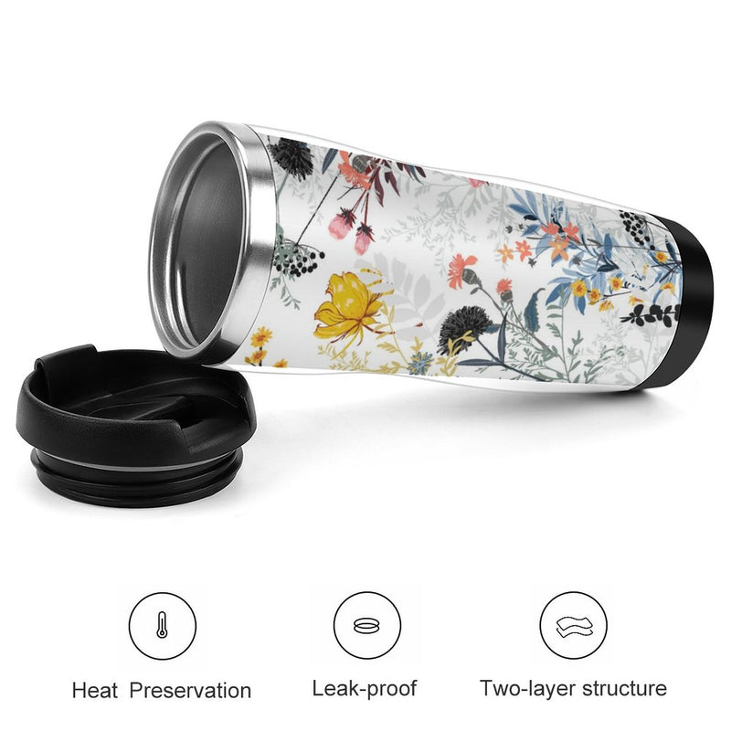 Stainless Steel Tumbler Sport Drink Bottle Travel Mug 380L T078