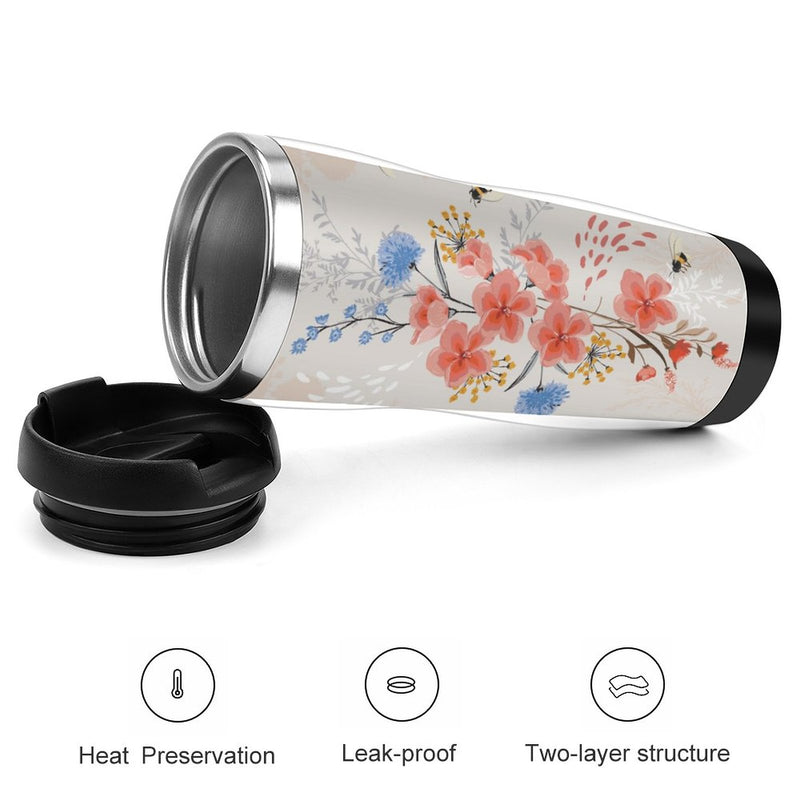 Stainless Steel Tumbler Sport Drink Bottle Travel Mug 380L T083