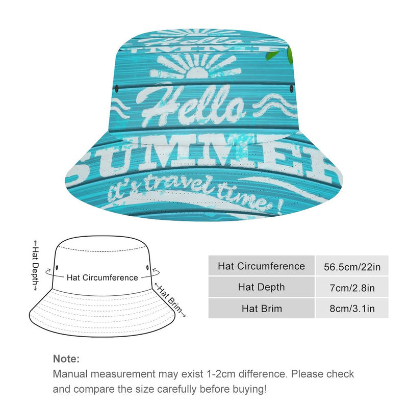 Bucket Hats Fisherman Sun Cap for Women Men H015