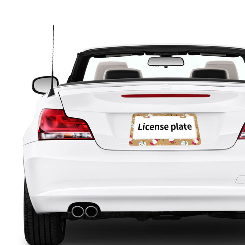 Personalise License Plate Frame for Men Women Car Universal Stainless Steel Accessories D049