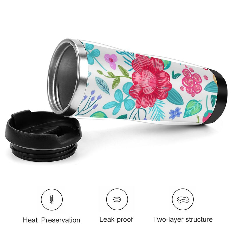 Stainless Steel Tumbler Sport Drink Bottle Travel Mug 380L T054