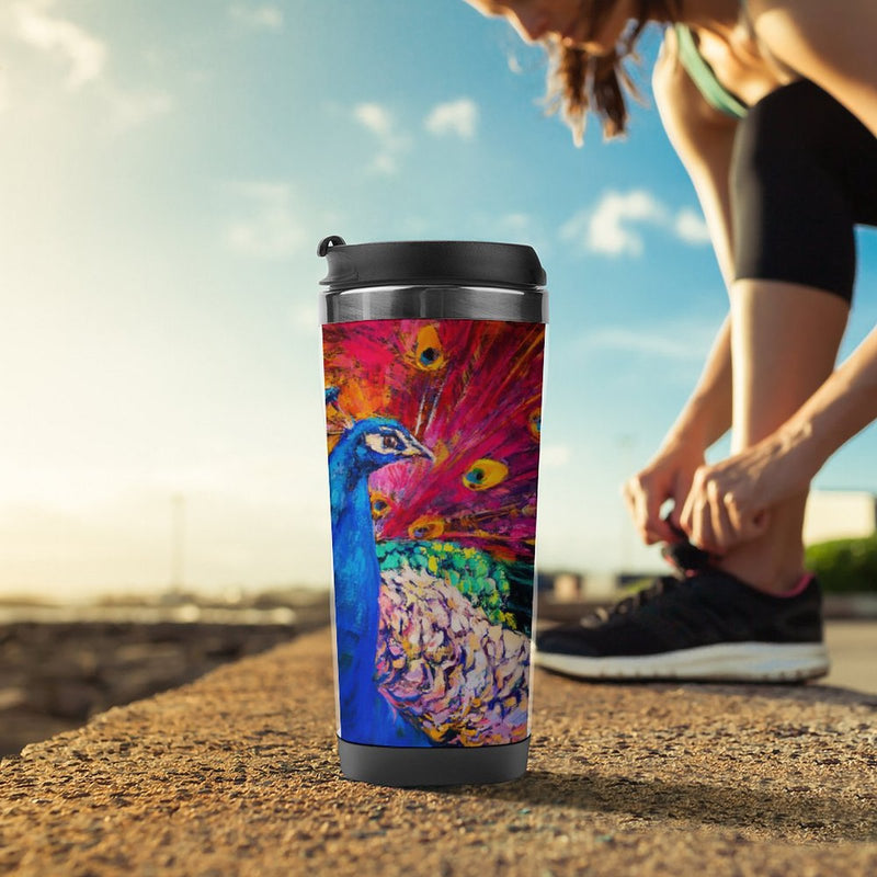 Stainless Steel Tumbler Sport Drink Bottle Travel Mug 380L T092