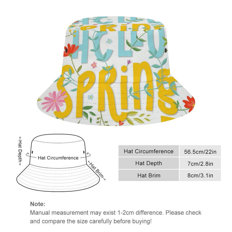 Bucket Hats Fisherman Sun Cap for Women Men H066