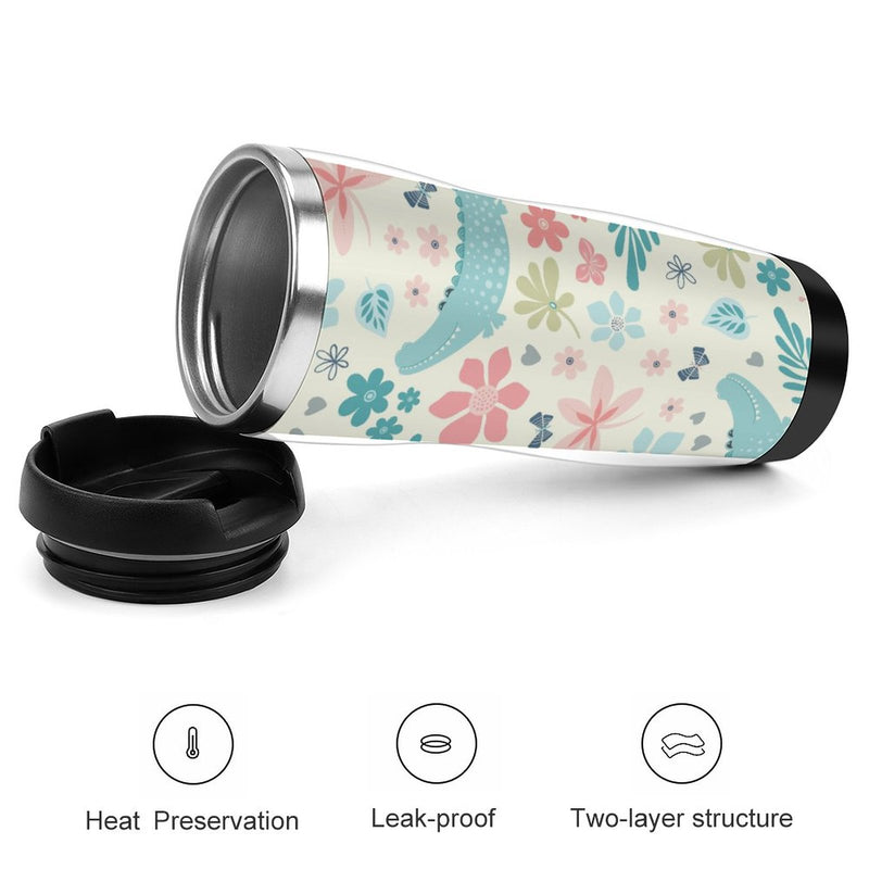 Stainless Steel Tumbler Sport Drink Bottle Travel Mug 380L T086