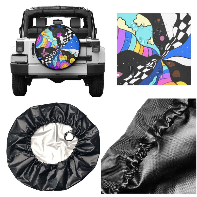 Spare Tire Cover For Rv Trailer Waterproof Wheel Cover Fit For Rv Suv Truck Travel Trailer N096