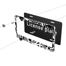 Personalise License Plate Frame for Men Women Car Universal Stainless Steel Accessories D011