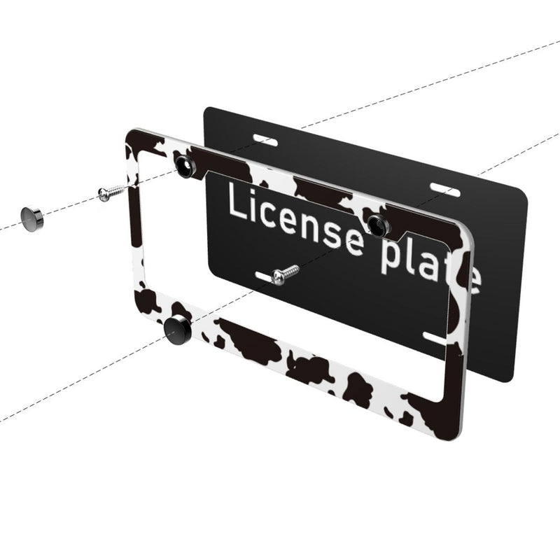 Personalise License Plate Frame for Men Women Car Universal Stainless Steel Accessories D010