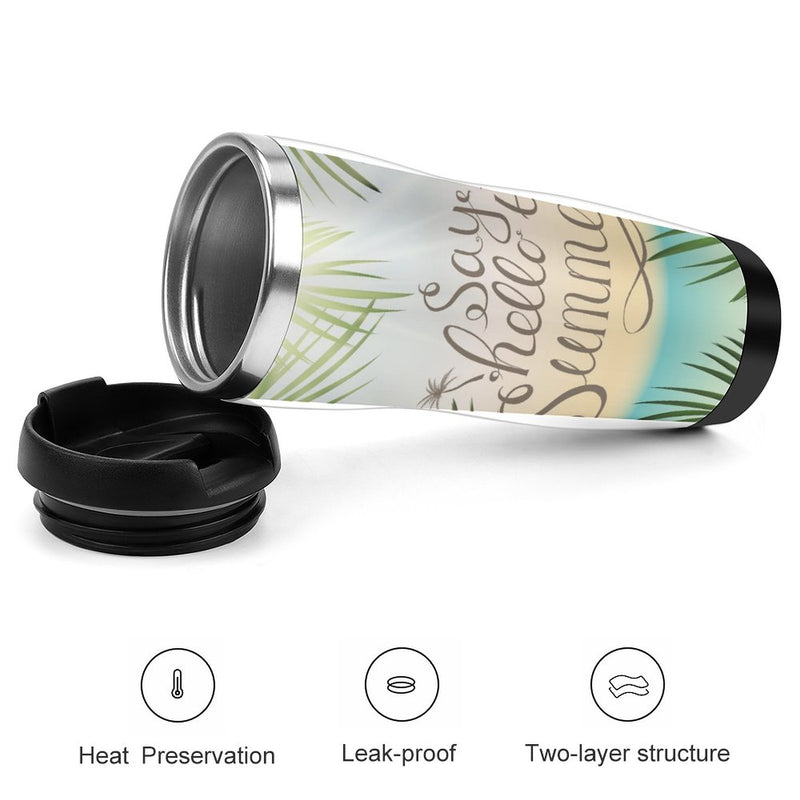 Stainless Steel Tumbler Sport Drink Bottle Travel Mug 380L T026