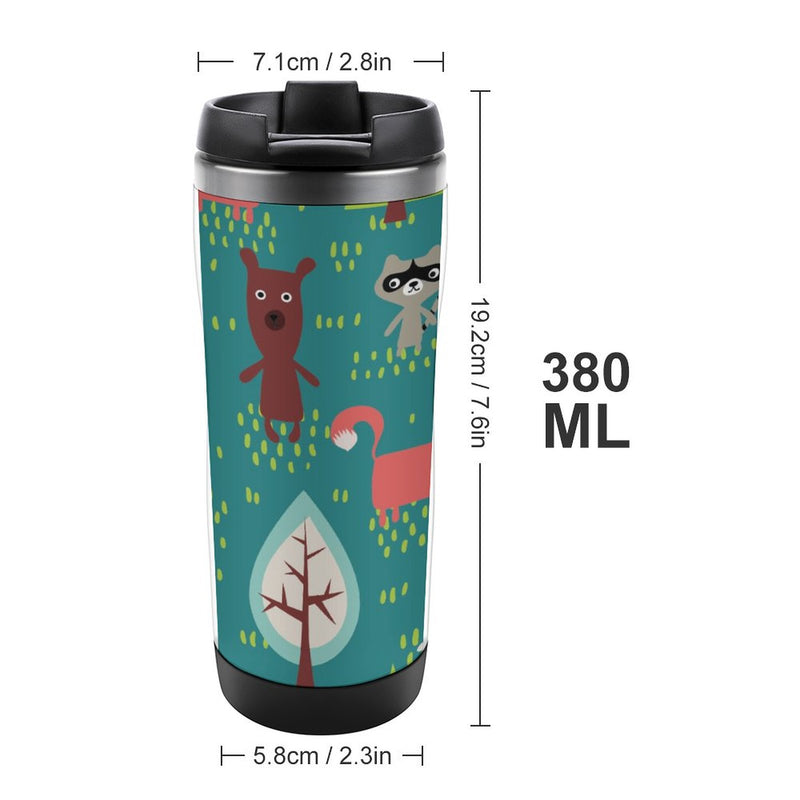 Stainless Steel Tumbler Sport Drink Bottle Travel Mug 380L T061