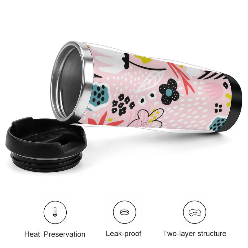 Stainless Steel Tumbler Sport Drink Bottle Travel Mug 380L T047