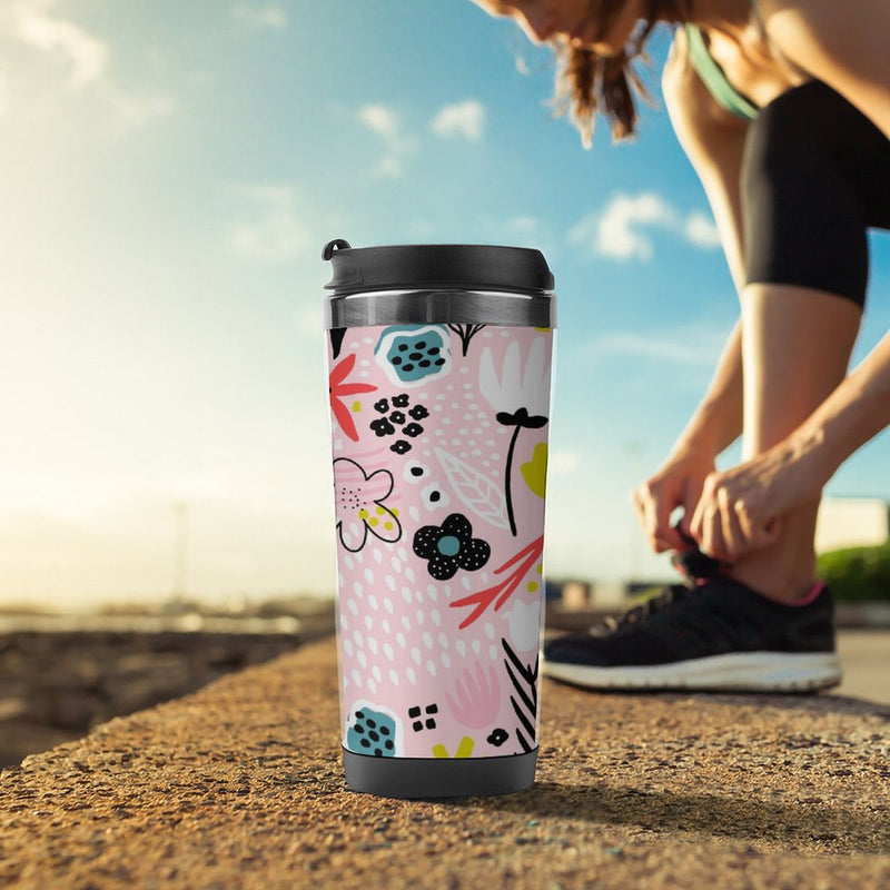 Stainless Steel Tumbler Sport Drink Bottle Travel Mug 380L T047