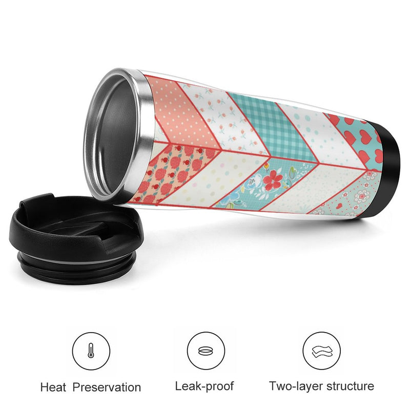 Stainless Steel Tumbler Sport Drink Bottle Travel Mug 380L T073