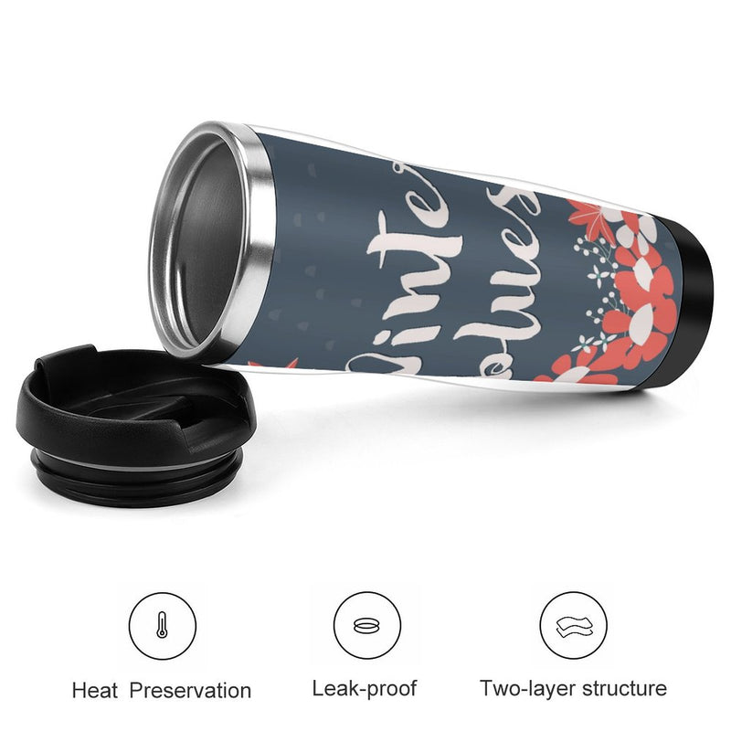 Stainless Steel Tumbler Sport Drink Bottle Travel Mug 380L T060