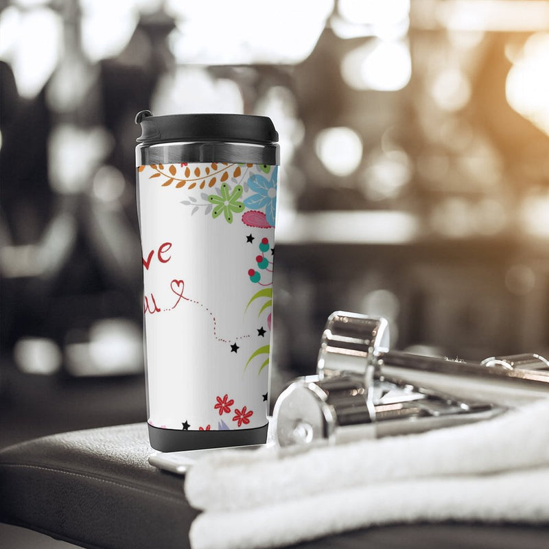 Stainless Steel Tumbler Sport Drink Bottle Travel Mug 380L T035