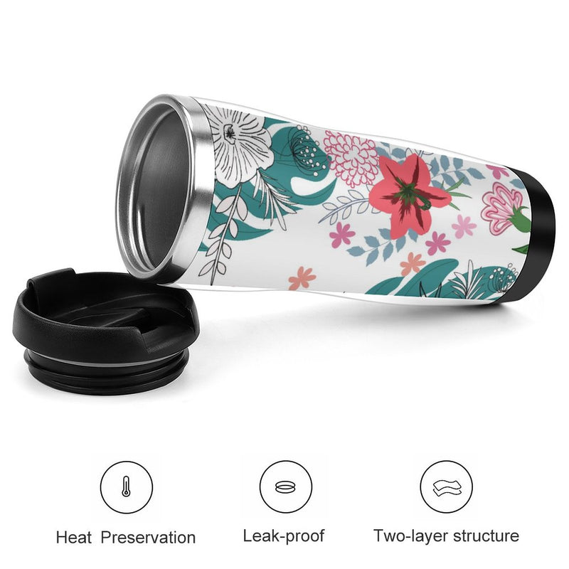 Stainless Steel Tumbler Sport Drink Bottle Travel Mug 380L T042