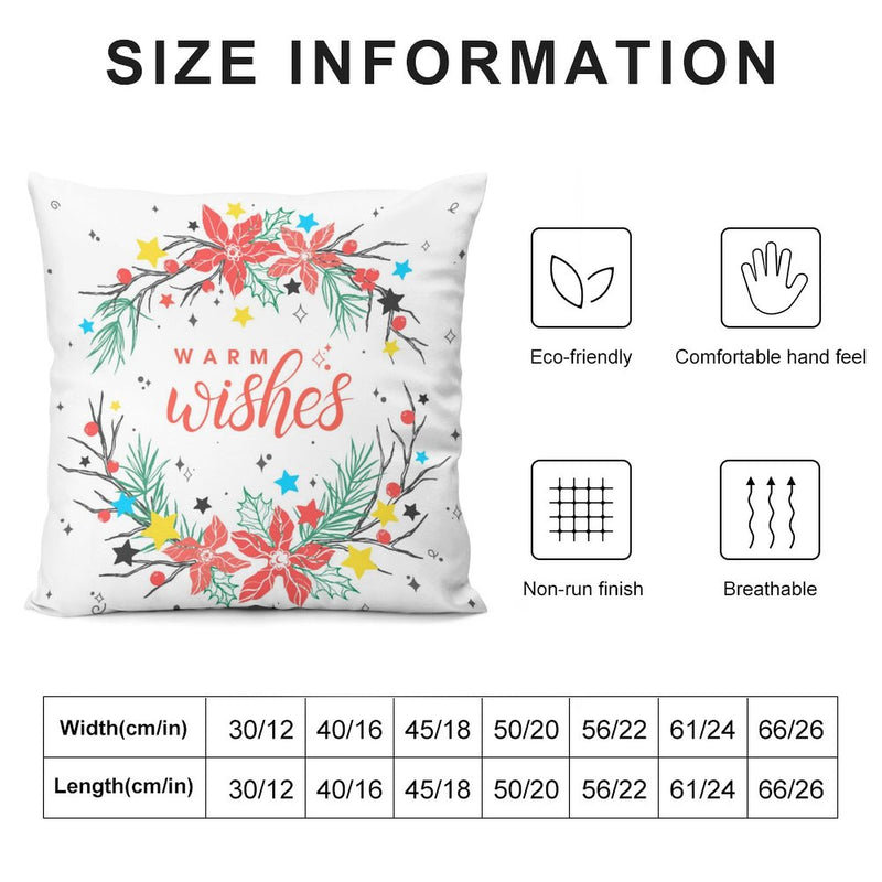 Pillow Case Sofa Throw Cushion Cover Home Decor Pillowcase 18x18 Inch P027