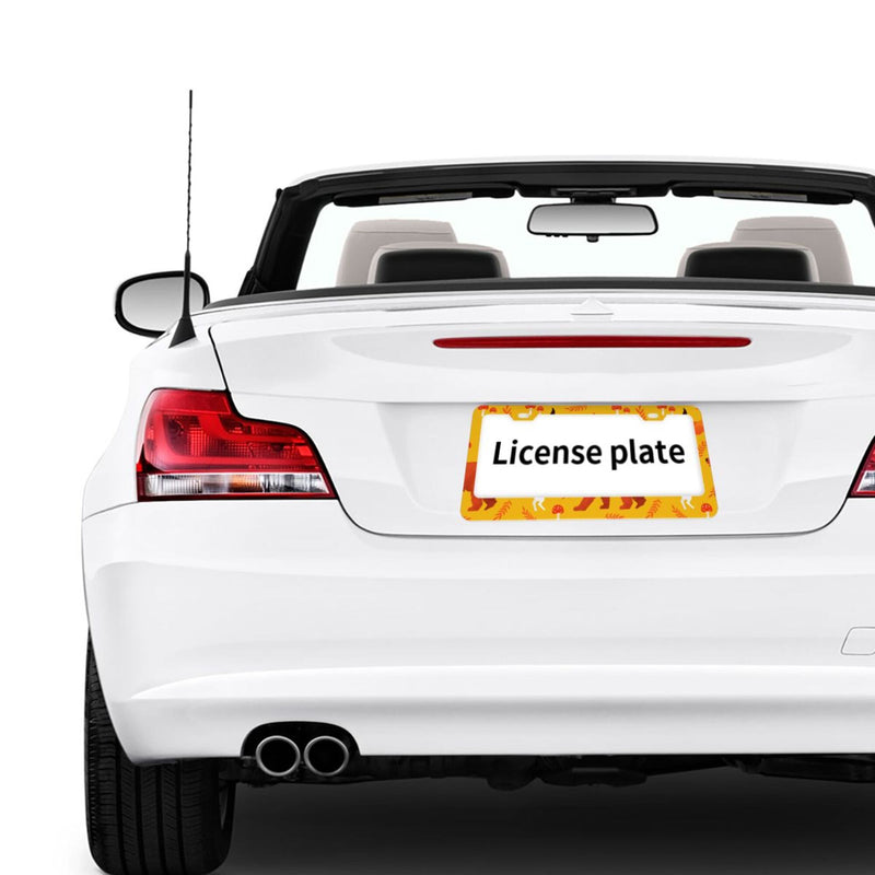 Personalise License Plate Frame for Men Women Car Universal Stainless Steel Accessories D032