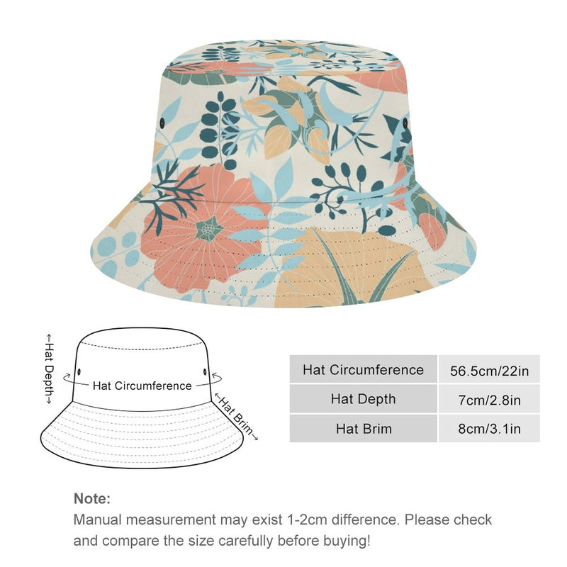 Bucket Hats Fisherman Sun Cap for Women Men H058