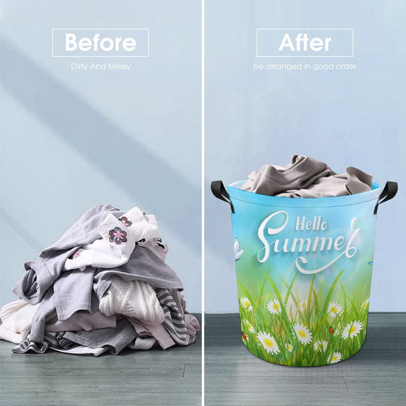 Waterproof Foldable Clothes Laundry Basket B027