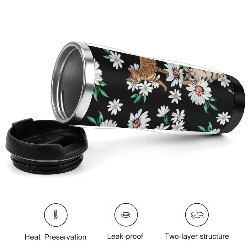 Stainless Steel Tumbler Sport Drink Bottle Travel Mug 380L T093