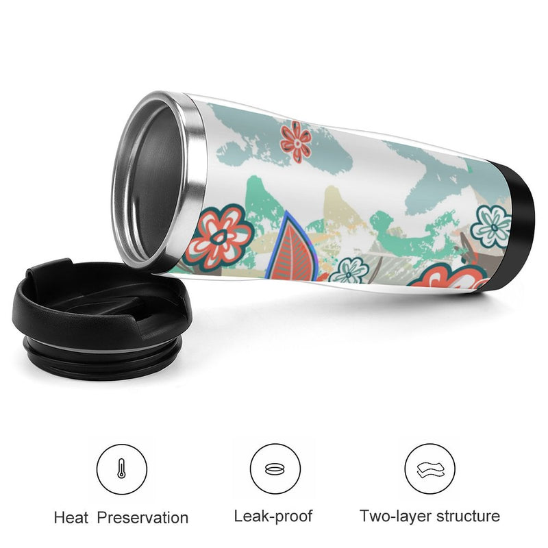 Stainless Steel Tumbler Sport Drink Bottle Travel Mug 380L T090