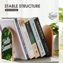2 Pcs Wood Book Ends Non-Skid Book Stand B025