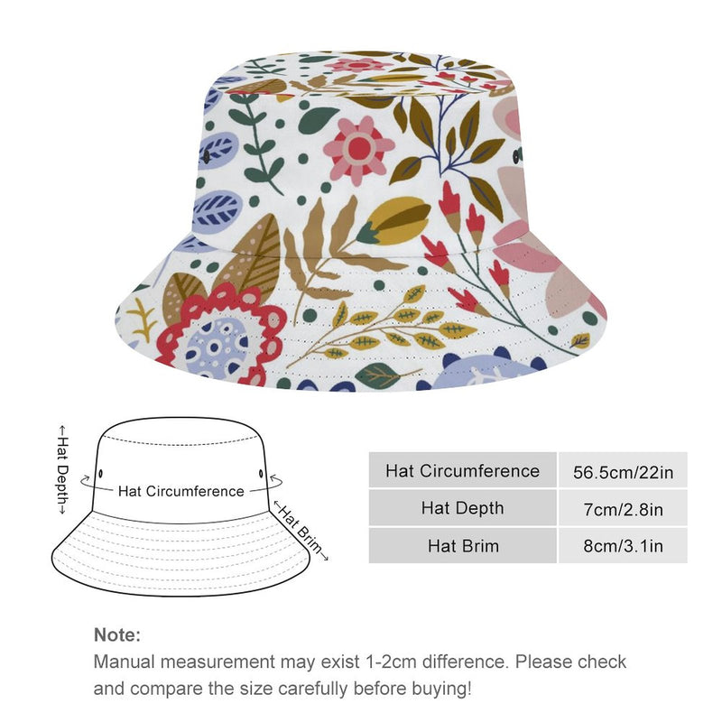 Bucket Hats Fisherman Sun Cap for Women Men H075