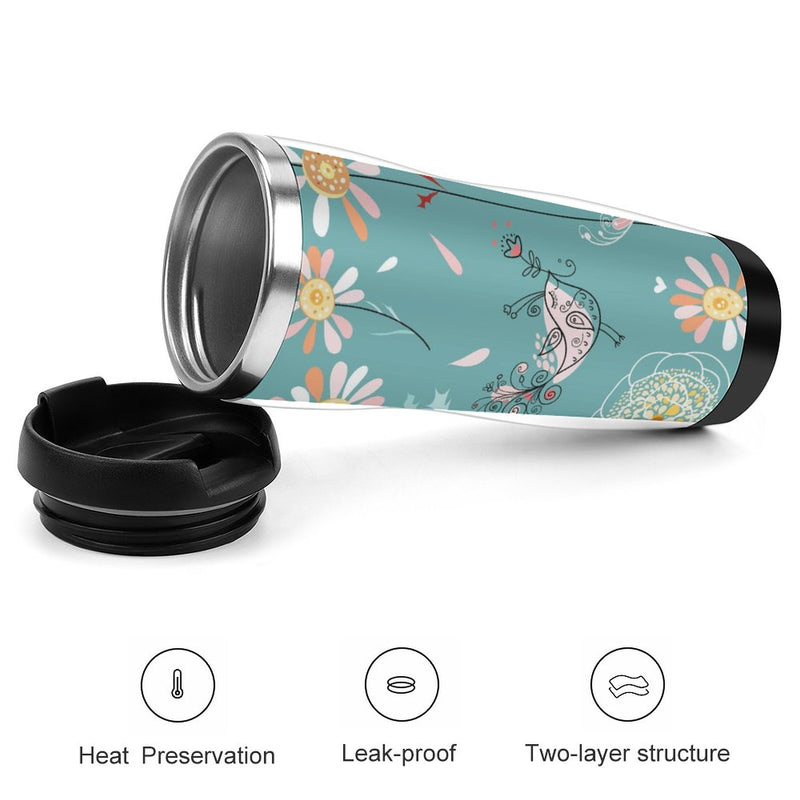 Stainless Steel Tumbler Sport Drink Bottle Travel Mug 380L T006