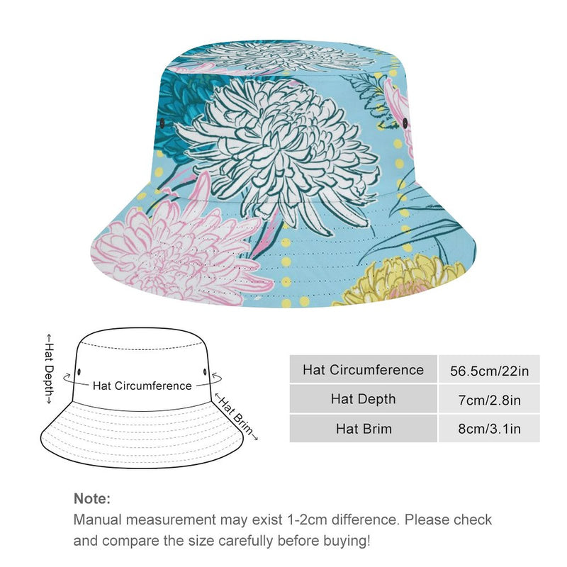 Bucket Hats Fisherman Sun Cap for Women Men H056