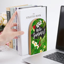 2 Pcs Wood Book Ends Non-Skid Book Stand B016