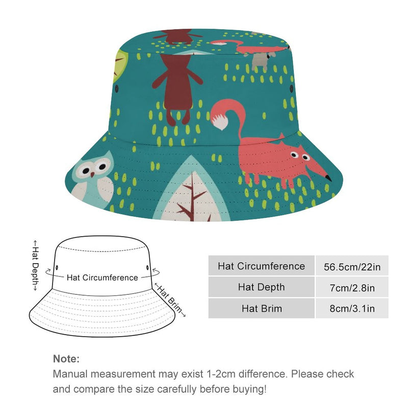 Bucket Hats Fisherman Sun Cap for Women Men H061