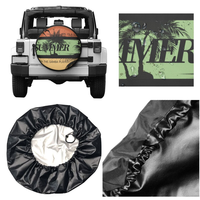 Spare Tire Cover For Rv Trailer Waterproof Wheel Cover Fit For Rv Suv Truck Travel Trailer N012