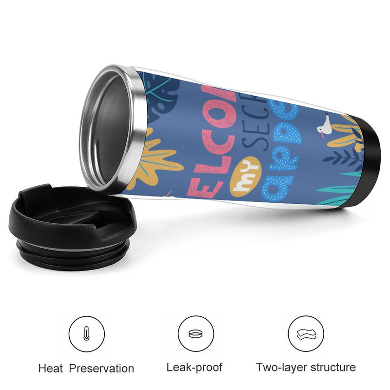 Stainless Steel Tumbler Sport Drink Bottle Travel Mug 380L T018