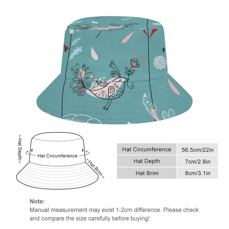 Bucket Hats Fisherman Sun Cap for Women Men H006