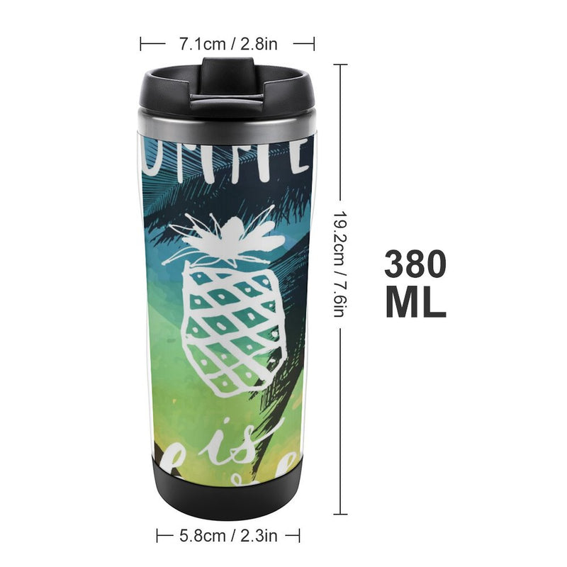 Stainless Steel Tumbler Sport Drink Bottle Travel Mug 380L T028