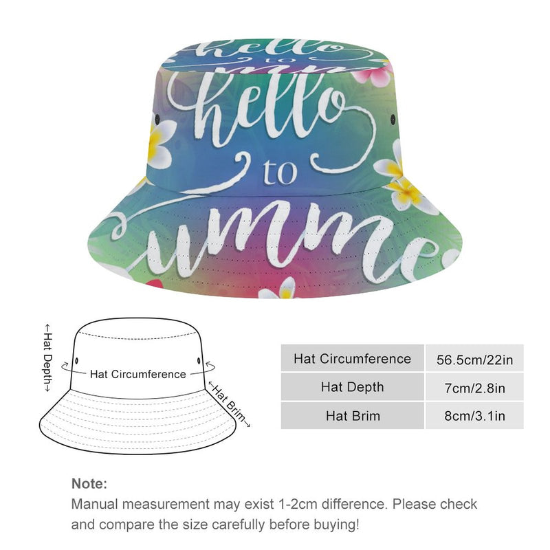 Bucket Hats Fisherman Sun Cap for Women Men H014